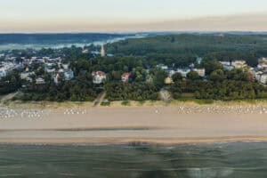 Blick auf die Jugendherberge Heringsdorf