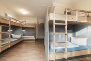 Mehrbettzimmer in der Jugendherberge Heringsdorf