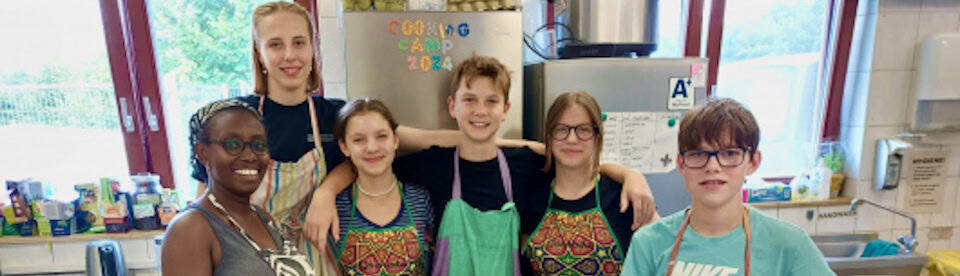 Gemeinsames Kochen in der Küche