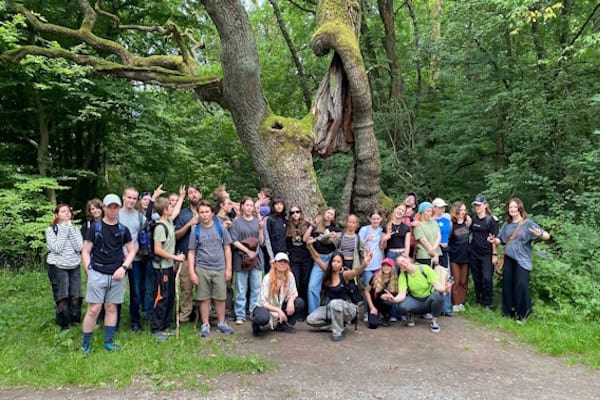 Klassenfoto bei der Englisch Klassenfahrt Martinfeld