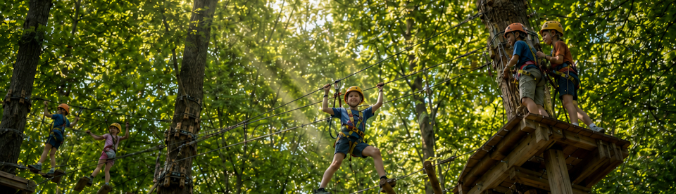 Klasse im Kletterwald