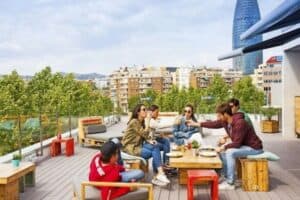 Barcelona Design Hostel Terasse