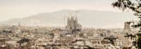 Ausblick auf Barcelona mit der Sagrada Familia
