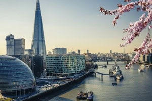 Blick auf die Themse in London