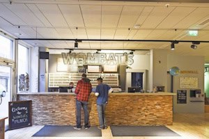 Rezeption im wombat`s City Hostel