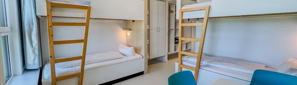 Campzimmer für 4 Personen im Sportcamp Nordbayern