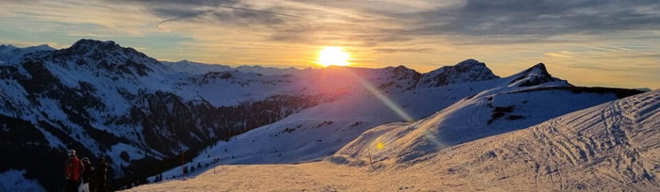 Sonnenuntergang in Saalbach